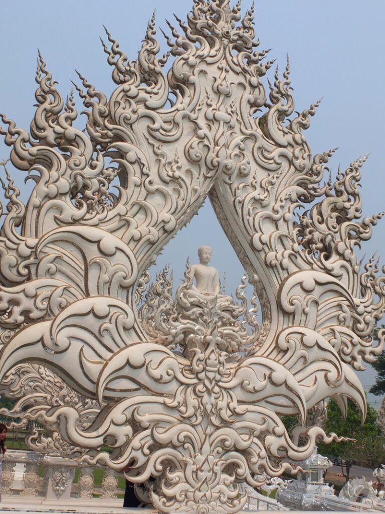 Wat Rong Khun, the White Temple in Chiang Rai, Thailand