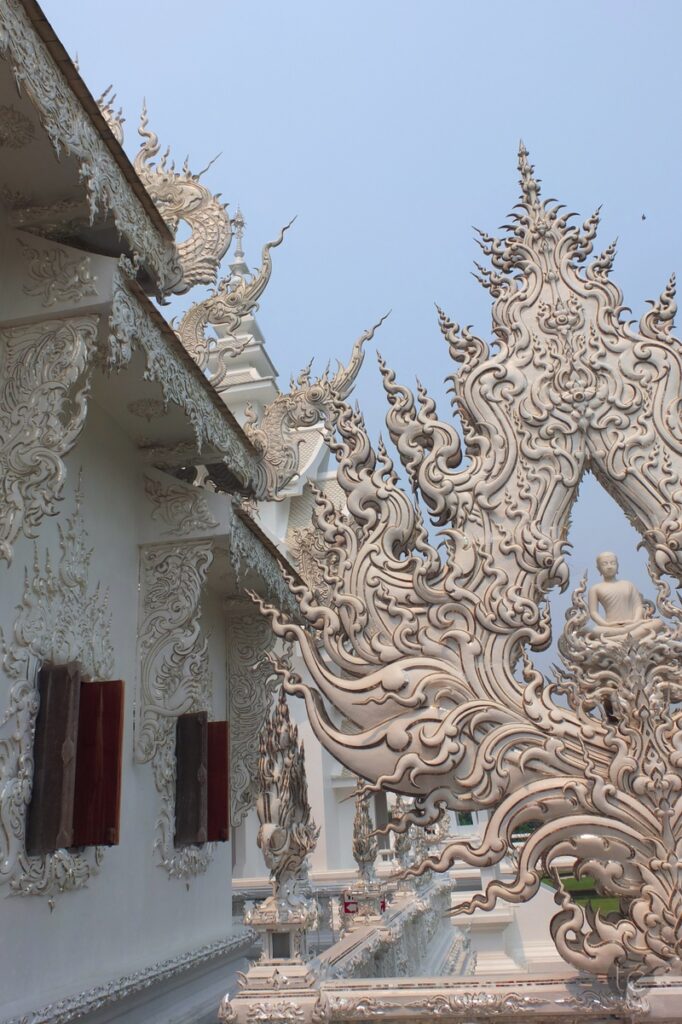 Wat Rong Khun, the White Temple in Chiang Rai, Thailand