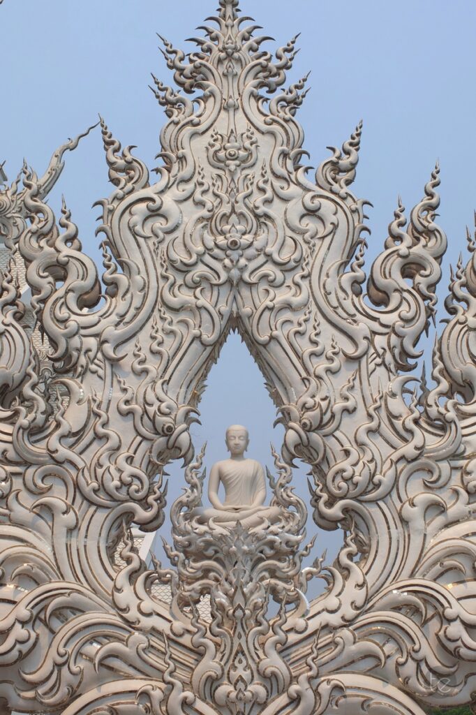 Wat Rong Khun, the White Temple in Chiang Rai, Thailand