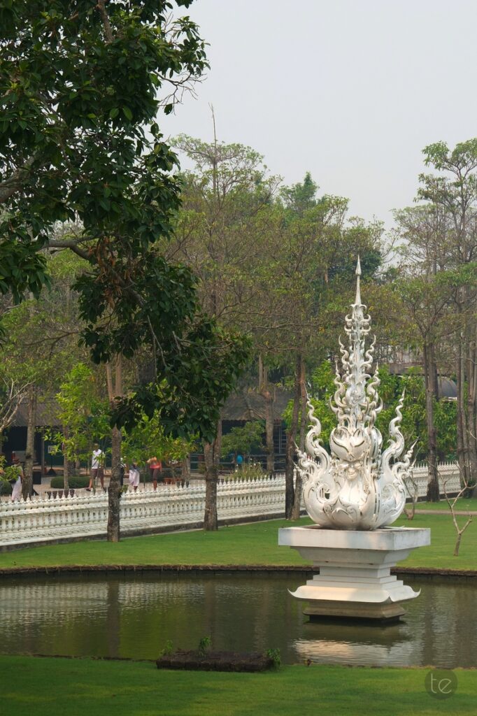 Wat Rong Khun, the White Temple in Chiang Rai, Thailand