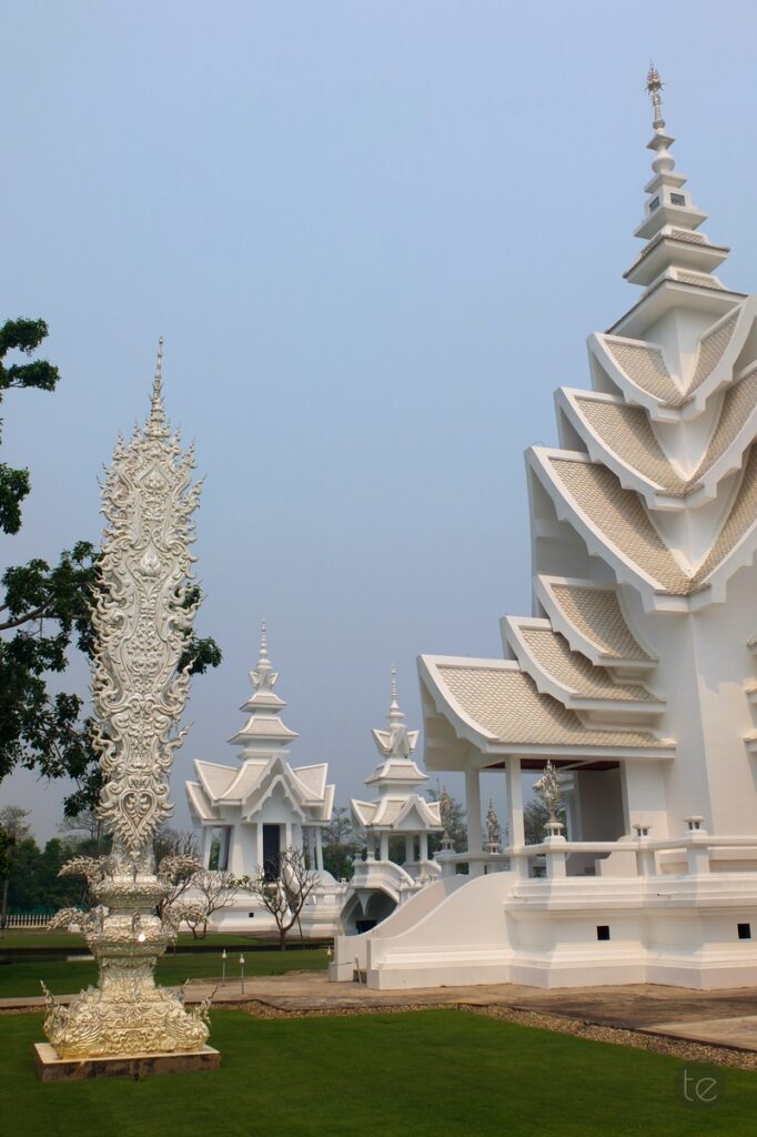Wat Rong Khun, the White Temple in Chiang Rai, Thailand