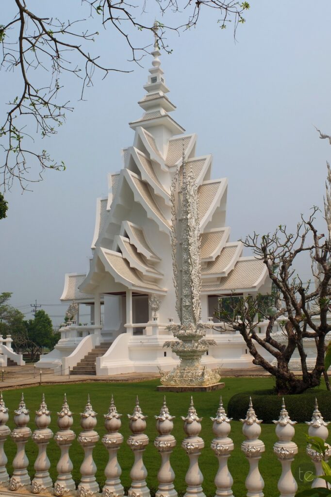 Wat Rong Khun, the White Temple in Chiang Rai, Thailand