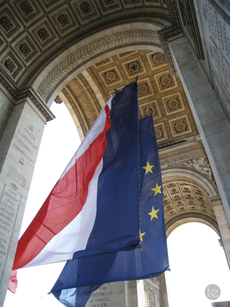 The Arc de Triomphe de l'Étoile in Paris