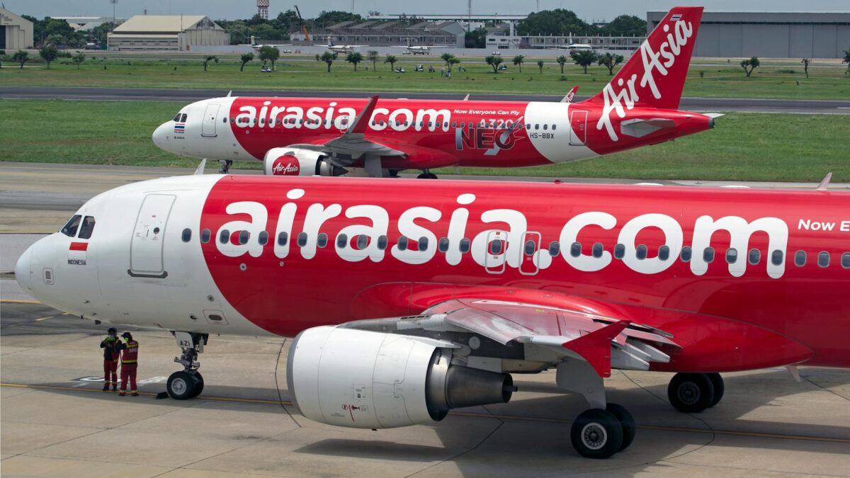 commercial airplanes on the runway