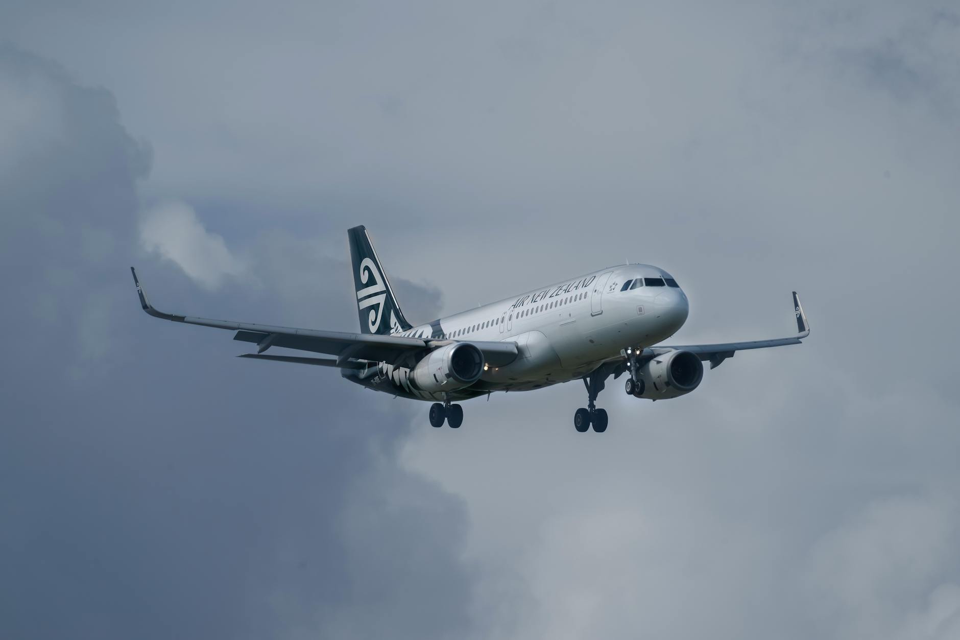 flying airplane in sky