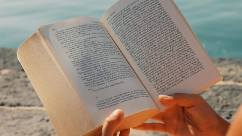 reading book