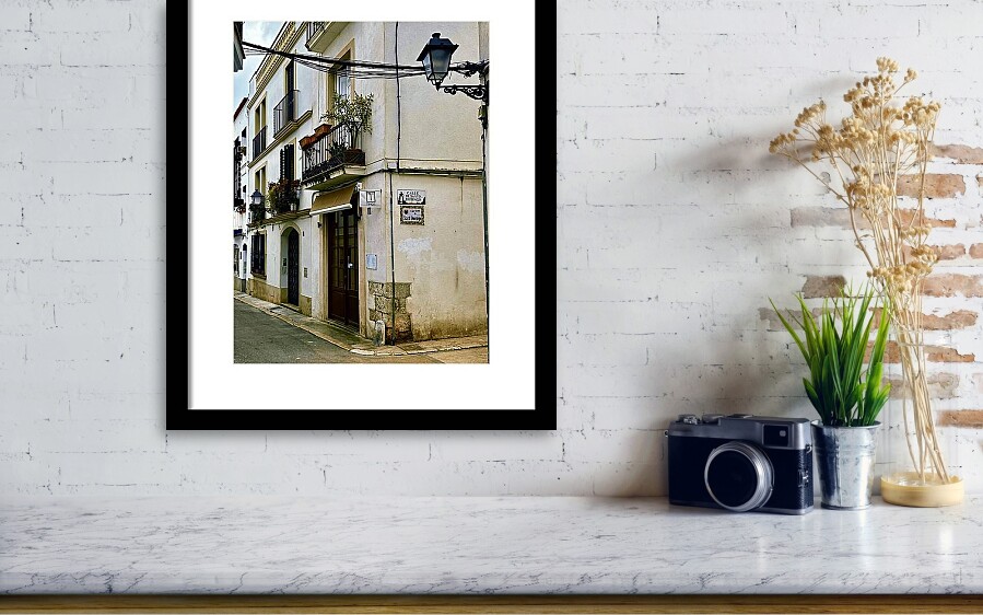 Calle de Santo Domingo Street Corner in Sitges, Spain