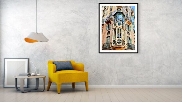 Can Forteza Rey, a Modernist Gem with Gaudi Influence in Palma, Mallorca Framed Print