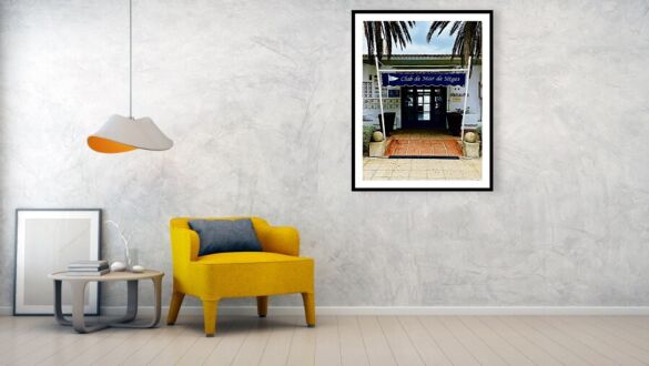 Club de Mar in Coastal Sitges, Spain Framed Print