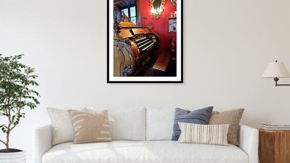 Historic Organ at Casal Balaguer in Palma de Mallorca Framed Print