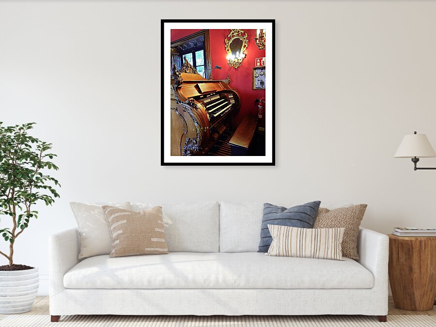 Historic Organ at Casal Balaguer in Palma de Mallorca Framed Print