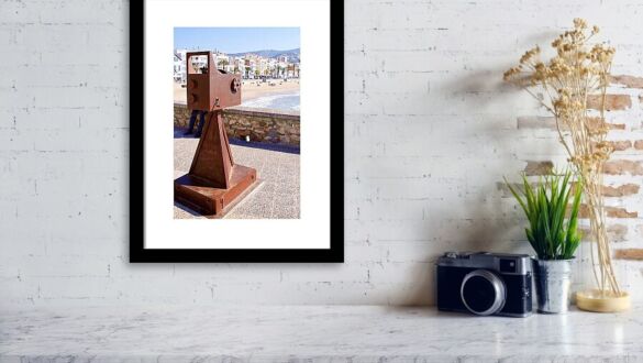 La Gabia de la Llum, The Camera Monument in Sitges, Spain Framed Print