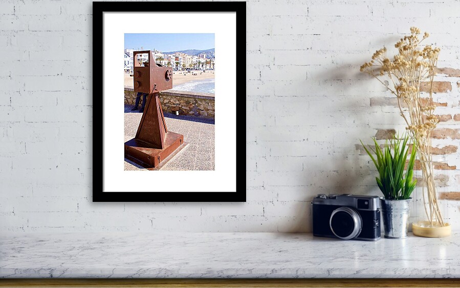 La Gabia de la Llum, The Camera Monument in Sitges, Spain Framed Print