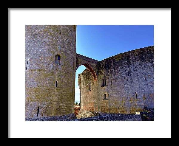 Medieval Architecture of Bellver Castle, Palma de Mallorca Framed Print