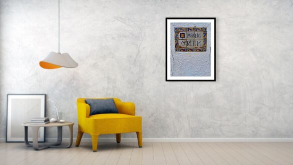 Passeig Maritim Classic Street Sign in Sitges, Spain Framed Print