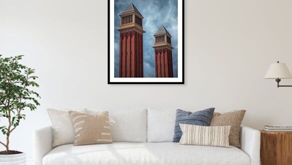 The Venetian Towers of Barcelona Gateway to Montjuic and Timeless Drama