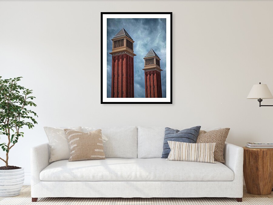 The Venetian Towers of Barcelona Gateway to Montjuic and Timeless Drama