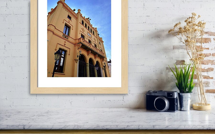Neo Gothic Town Hall Facade, Casa de la Vila Sitges, Spain Framed Print