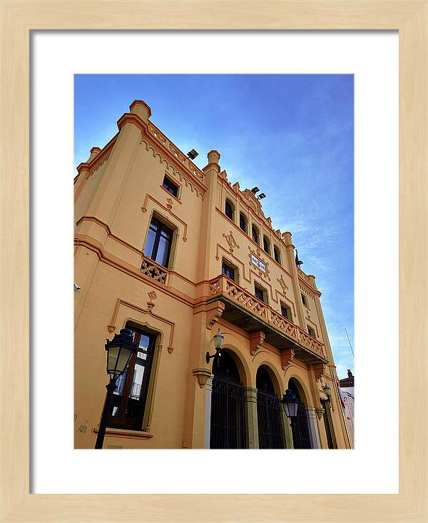 Neo Gothic Town Hall Facade, Casa de la Vila Sitges, Spain Framed Print