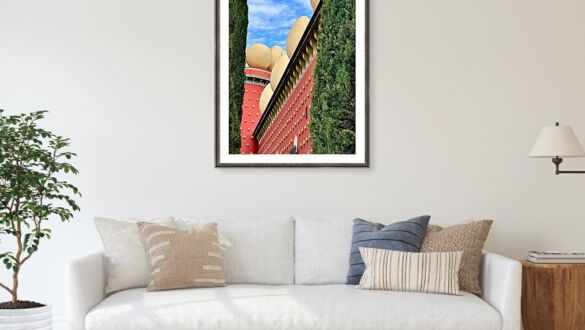 Surreal Eggs and Bread Loaf Walls, Dali Theatre-Museum Figueres Framed Print