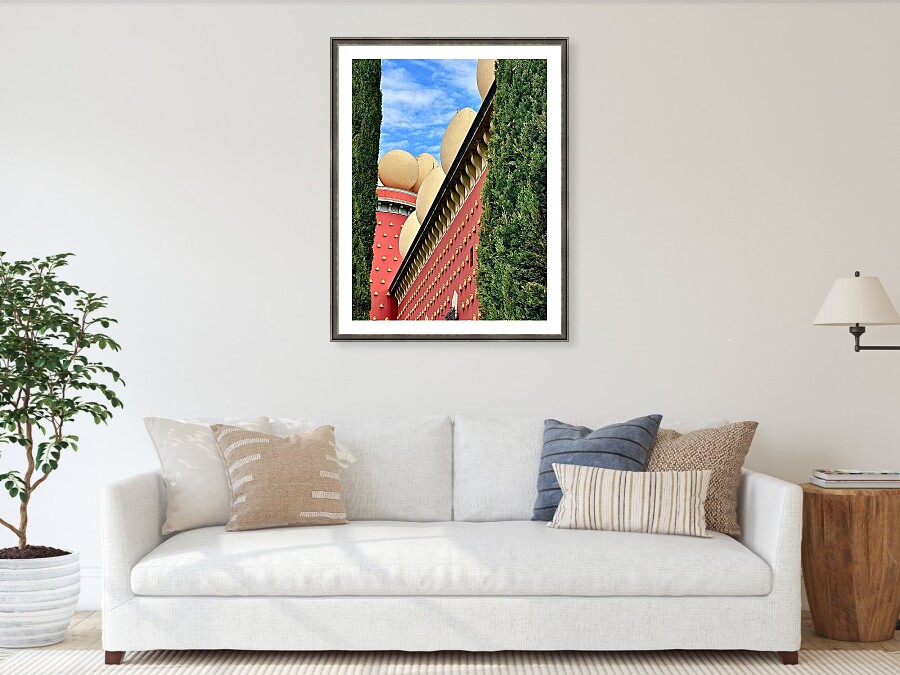 Surreal Eggs and Bread Loaf Walls, Dali Theatre-Museum Figueres Framed Print