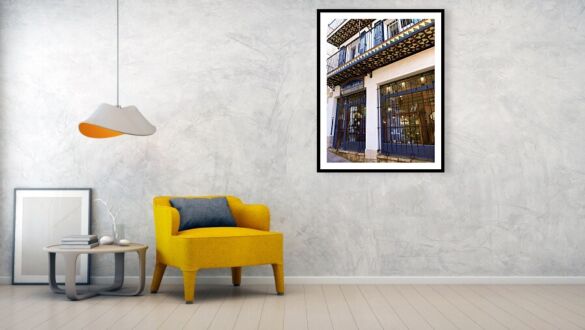 Charming Antique Shop Facade Sitges Spain Art Print Taller Antic Modernist Shop and Vintage Artisan Print