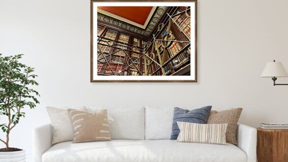 Barcelona Biblioteca Publica Arus Ornate Library Collection and Decorative Metal Railing