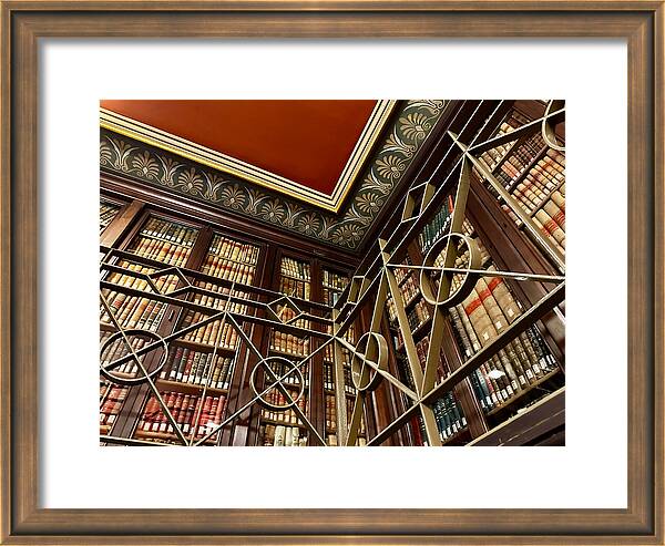 Barcelona Biblioteca Publica Arus Ornate Library Collection and Decorative Metal Railing