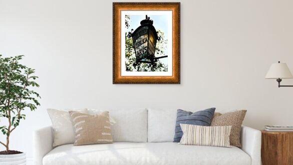 Barcelona Biblioteca Publica Arus Stained Glass Lamp in Catalonia Spain