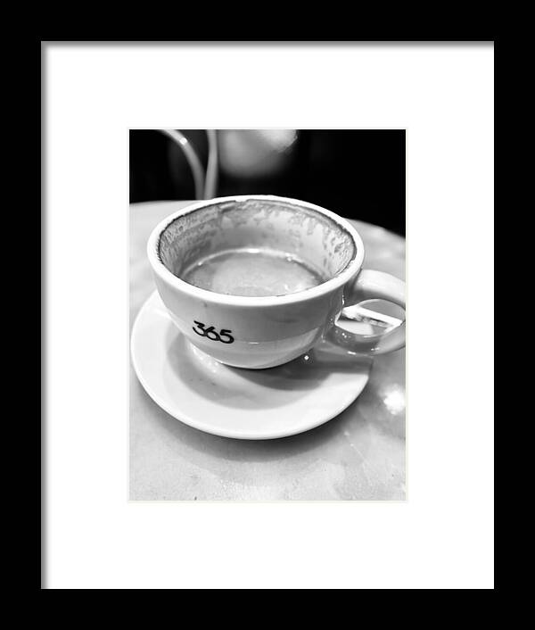 Barcelona Coffee Culture Still Life and 365 Cafe Cup in Catalonia Spain Fine Art Print Framed Print