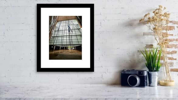 Barcelona LAuditori Modernist Atrium with Glass Ceiling in Catalonia Spain Fine Art Print