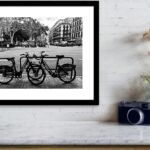 Barcelona Urban Bicycles and Classic European Street Architecture in Catalonia Spain Fine Art Print