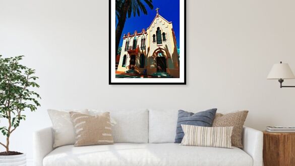 Modernisme and Mission The Fundacio Ave Maria Framed Print
