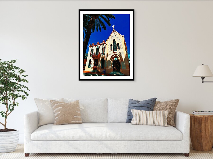 Modernisme and Mission The Fundacio Ave Maria Framed Print